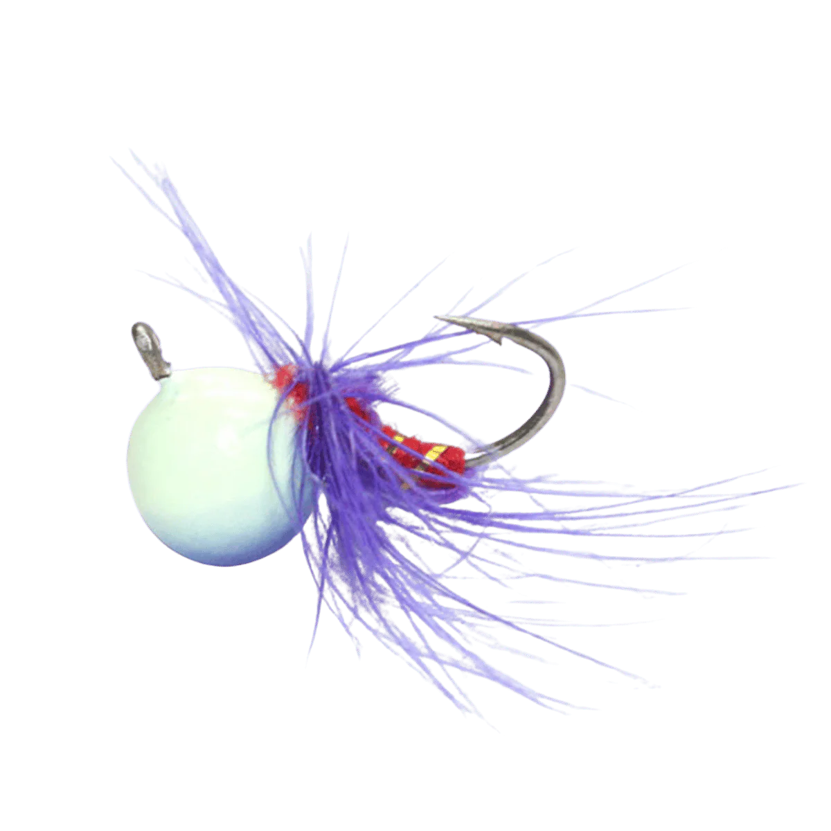 CUSTOM JIGS & SPINS JAJE TUNGSTEN BUG JIG - PURPLE GLOW 10MM
