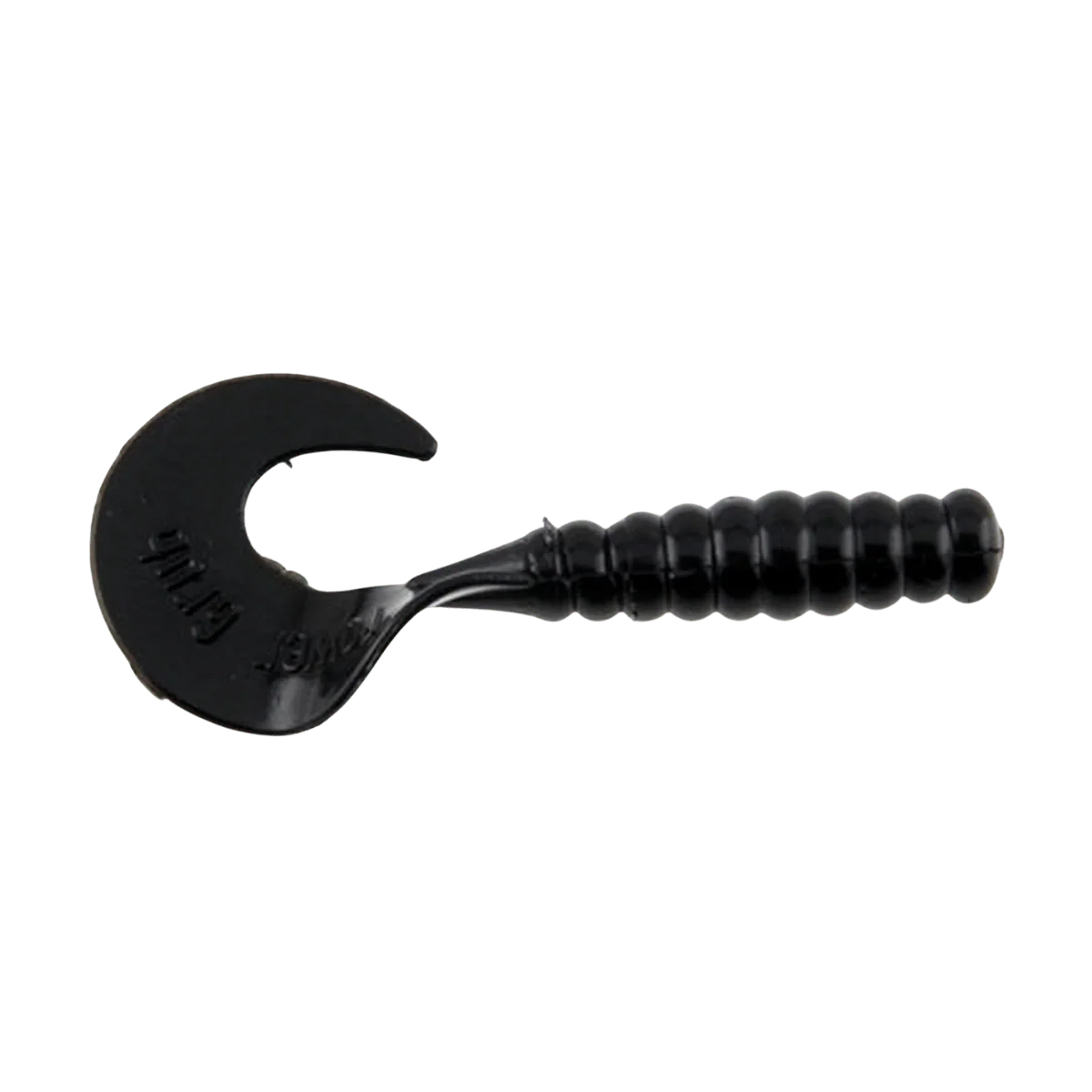 BERKLEY POWERBAIT POWER GRUBS FISHING LURE 4 IN BLACK