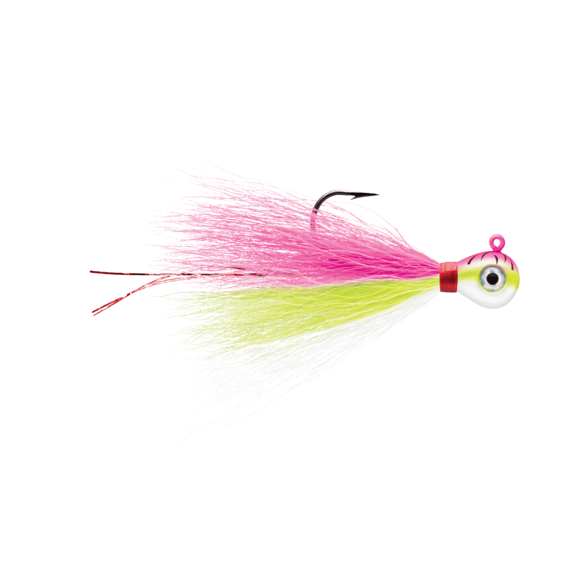 VMC BUCKTAIL JIG 2PK 1/8OZ - PINK FIRE UV