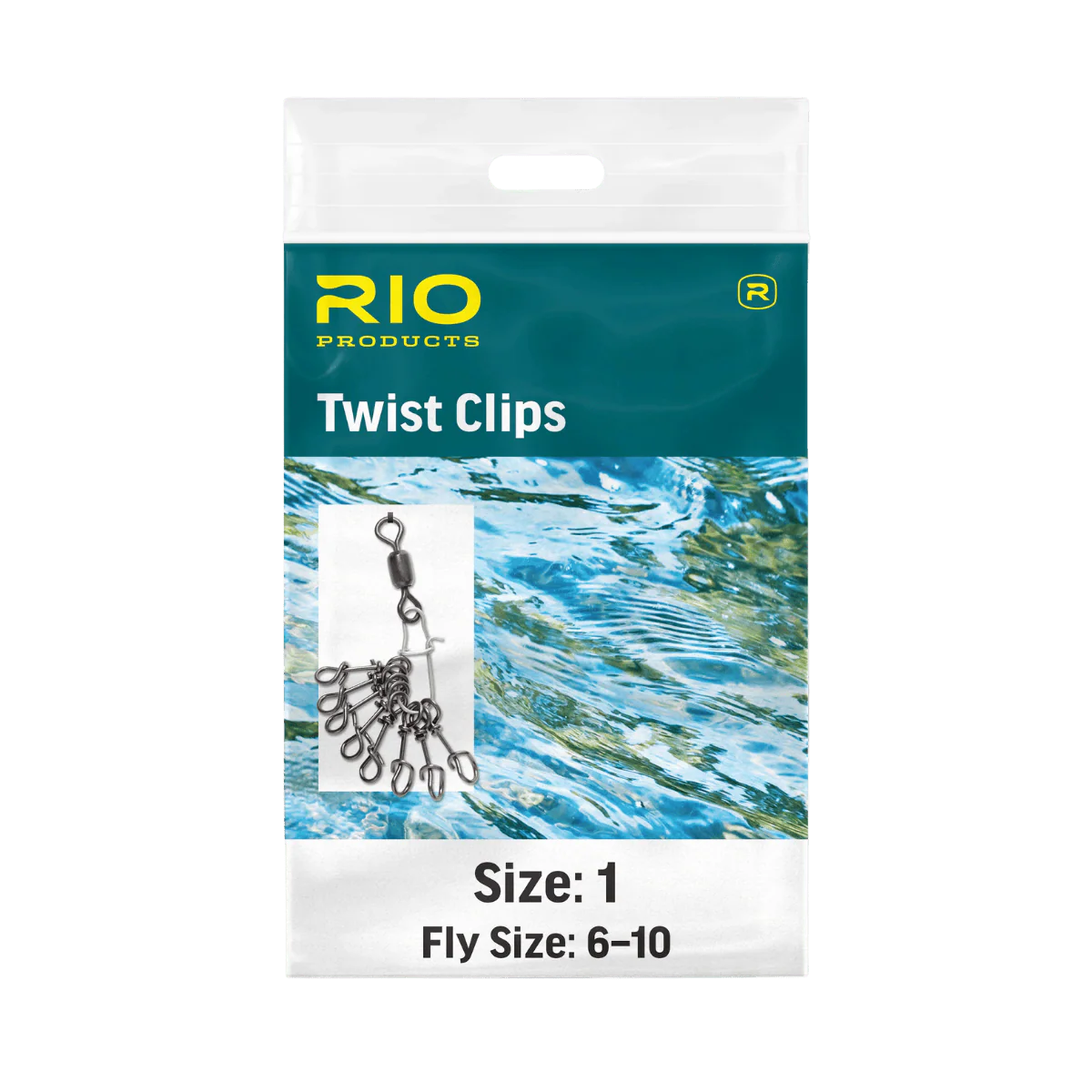 RIO TWIST CLIP 10 PK - SIZE 2 - BLACK