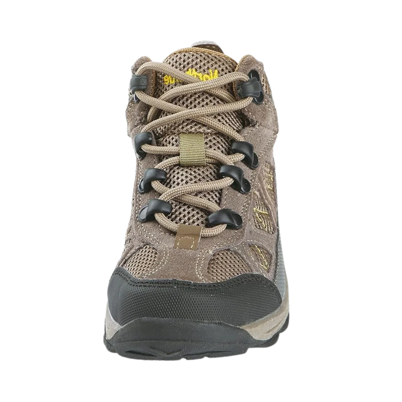 NORTHSIDE CALDERA KIDS’ HIKING BOOTS - STONE/YELLOW