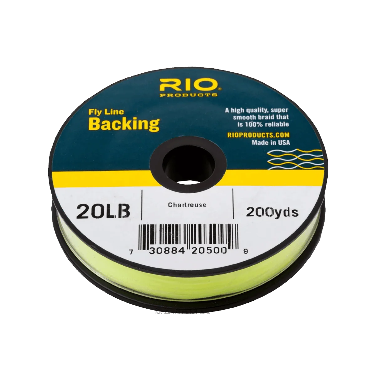 RIO FLY LINE BACKING - 20LB/200YD - CHARTREUSE