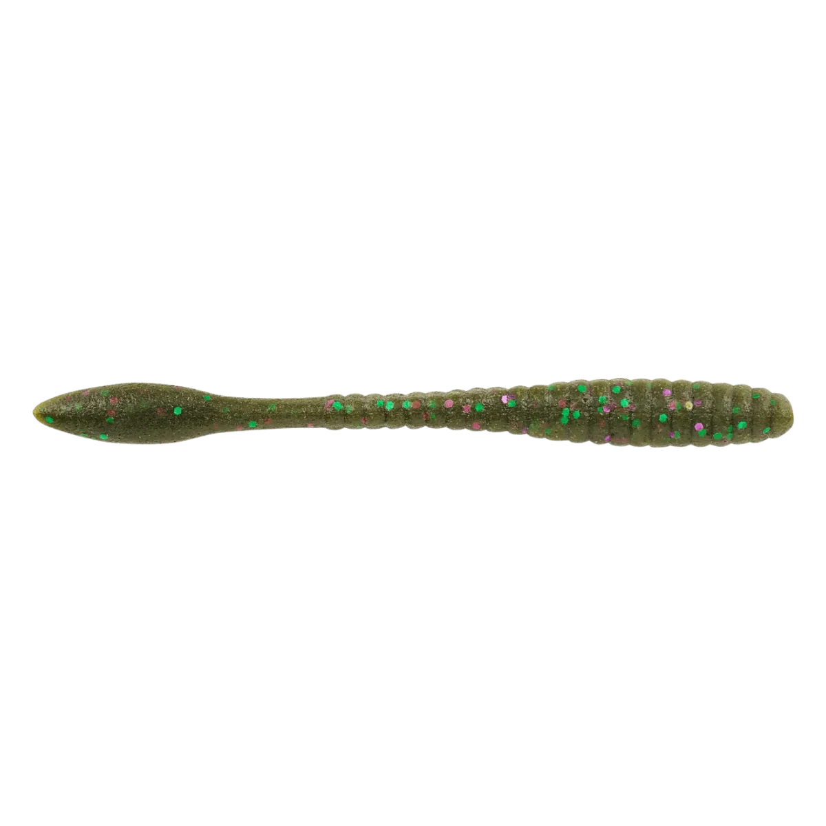 BERKLEY POWERBAIT MAXSCENT FLAT WORM FISHING LURE 4 IN - GREEN PUMPKIN PARTY