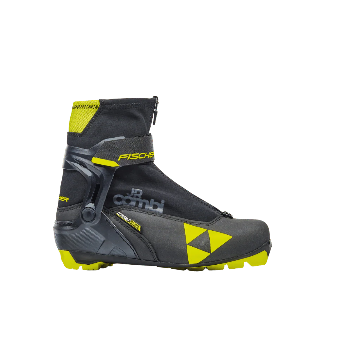 FISCHER SKIS JUNIOR COMBI BOOT 22/23 - BLACK/YELLOW - Image 2