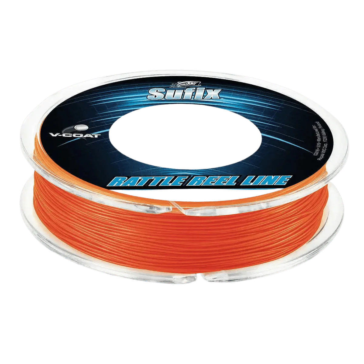 SUFIX RATTLE REEL V-COAT FISHING LINE 30LBS 50YD NEON FIRE