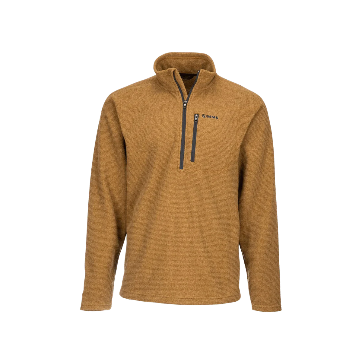 SIMMS MEN'S RIVERSHED QUARTER ZIP - DARK BRONZE