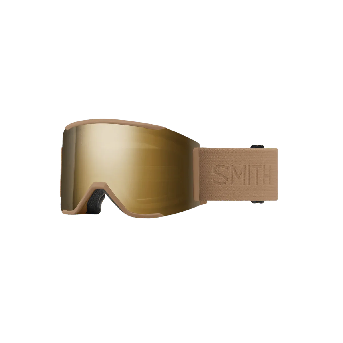 SMITH SQUAD MAG GOGGLE - SUN BLACK GOLD MIRROR - SAFARI FLOOD