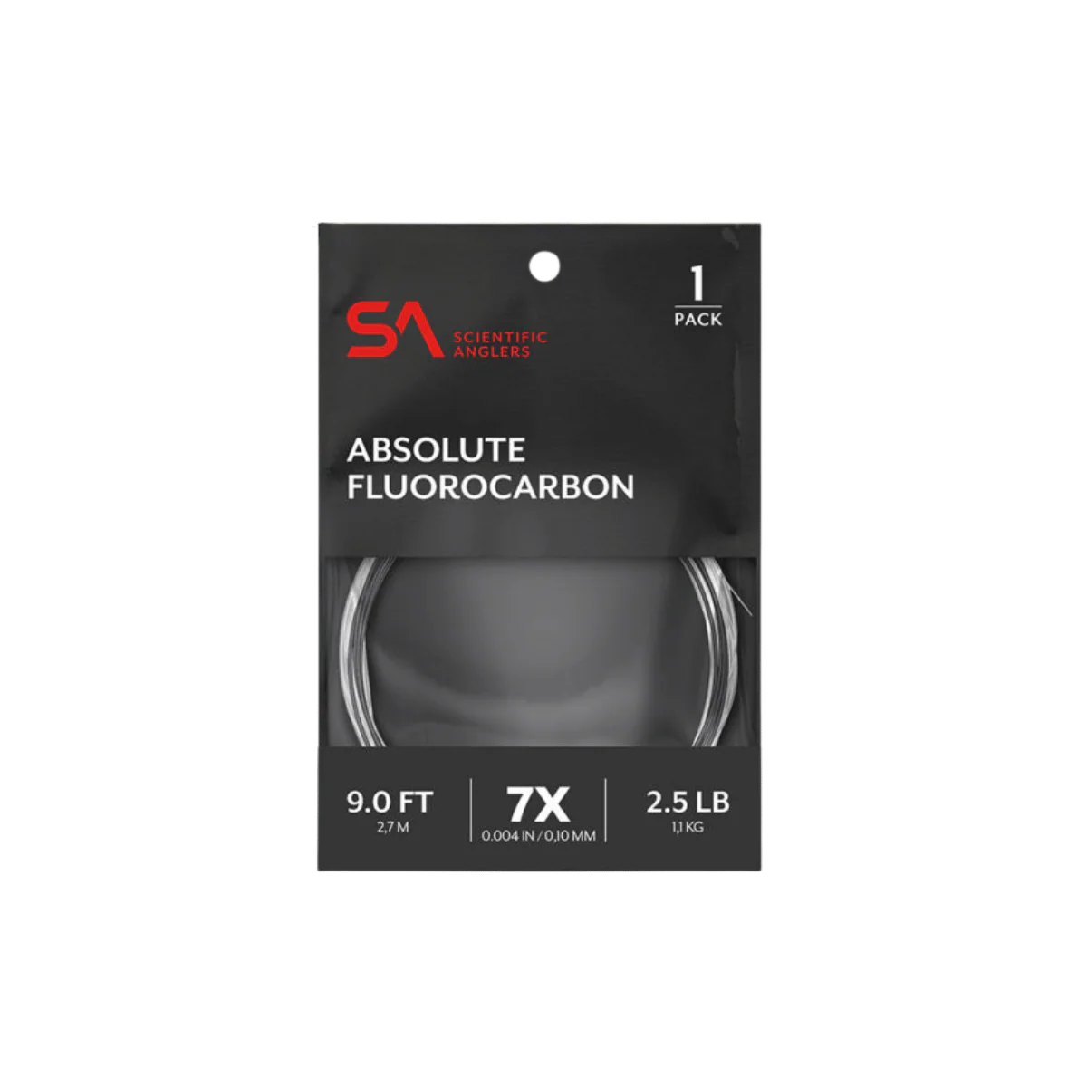SCIENTIFIC ANGLERS ABSOLUTE FLUOROCARBON 9FT 5X - CLEAR