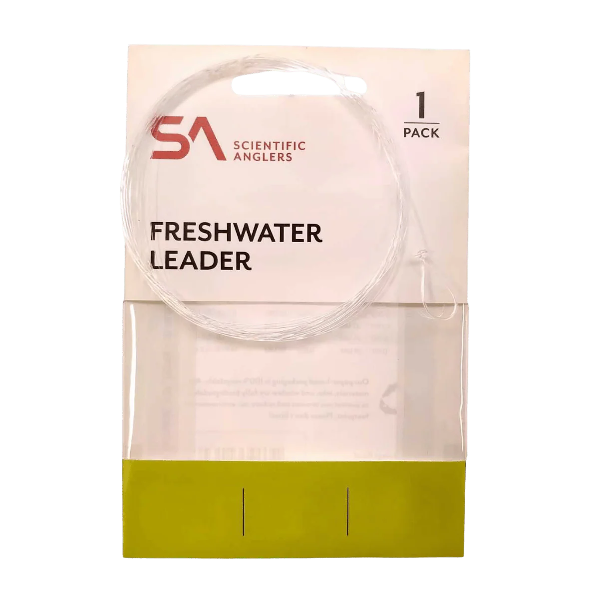 SCIENTIFIC ANGLERS FRESHWATER NYLON LEADERS 9FT - 7X - CLEAR