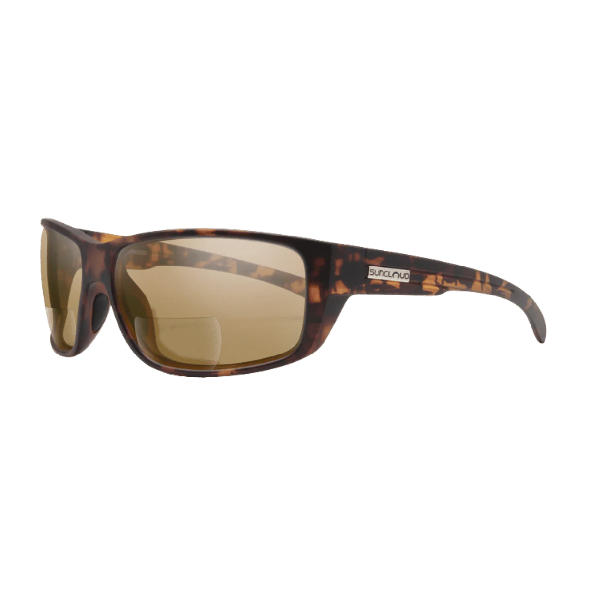 SUNCLOUD MILESTONE POLARIZED SUNGLASSES READERS +2.00 - MATTE TORTOISE/BROWN