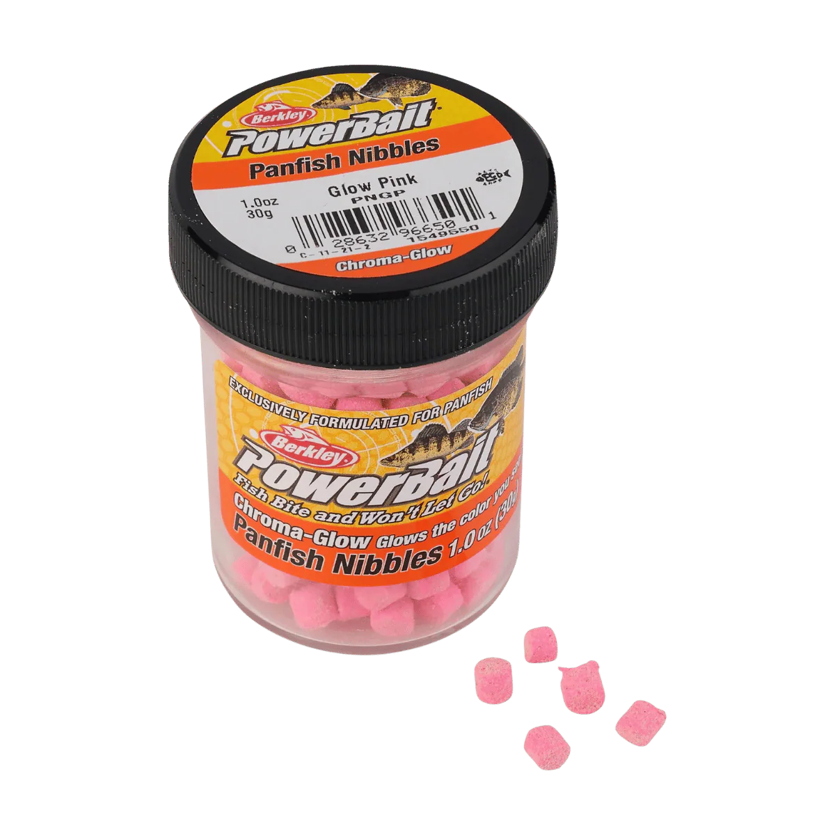 BERKLEY POWERBAIT CHROMA-GLOW PANFISH NIBBLES - JAR - Image 2