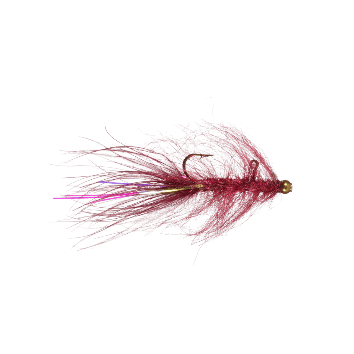 RAINY`S BALANCED LEECH FLY - BURGUNDY #8