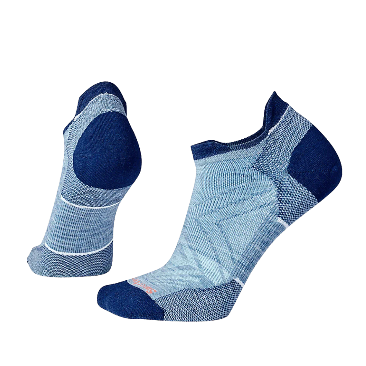 SMARTWOOL WOMEN'S RUN ZERO CUSHION LOW ANKLE SOCKS - MIST BLUE