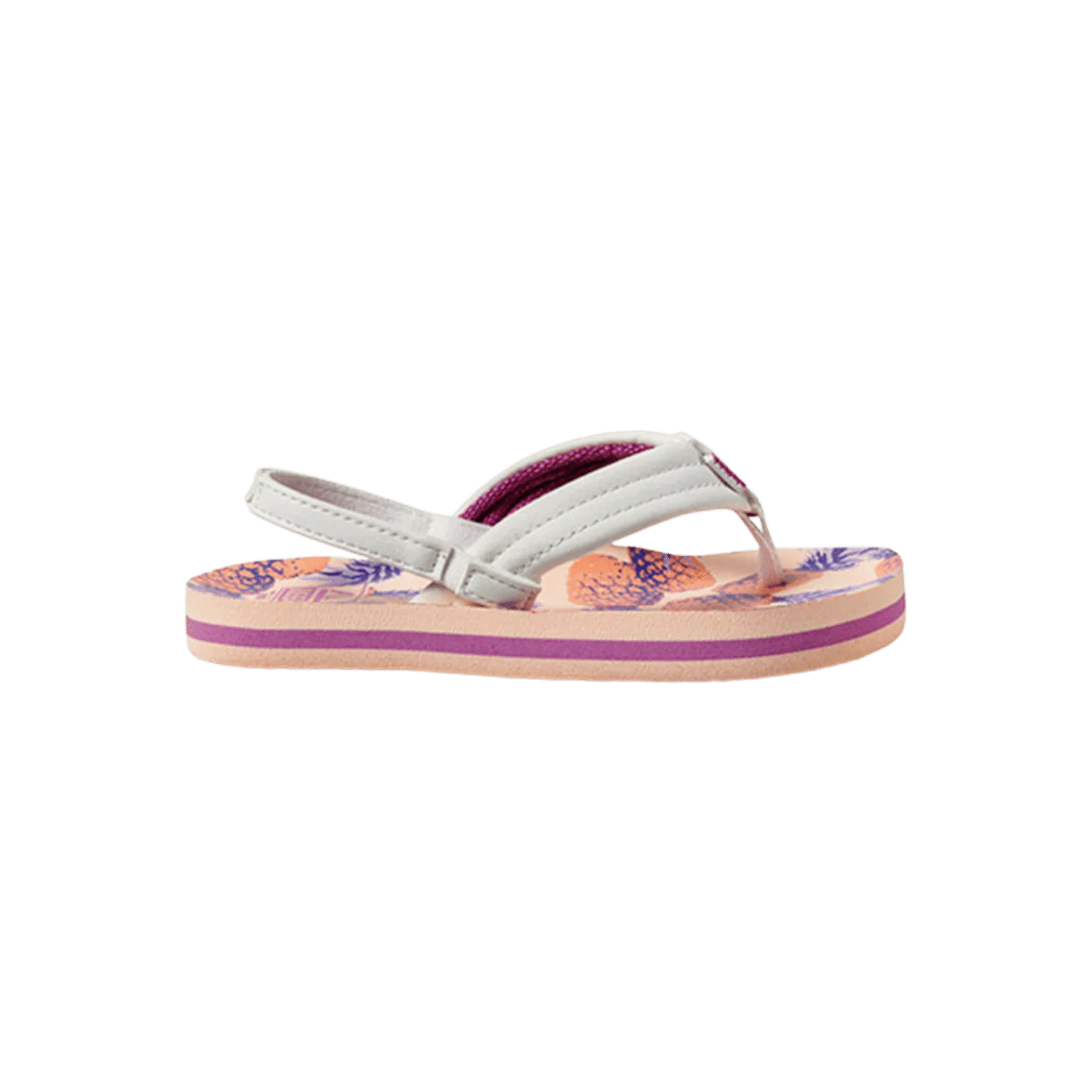 REEF T LITTLE AHI GIRLS' SANDAL - CORAL PINEAPPLE