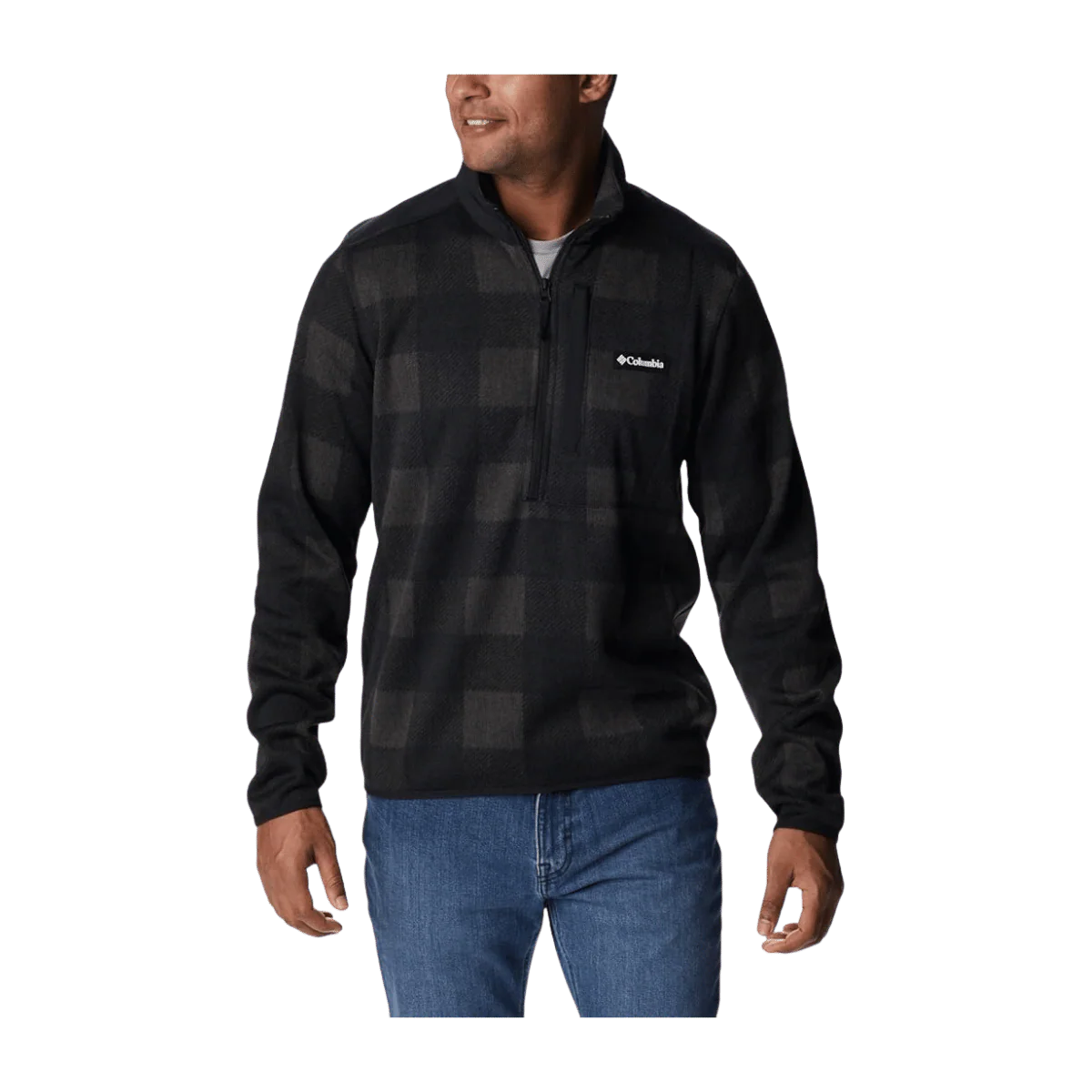 COLUMBIA MEN'S SWEATER WEATHER II PRINTED HZ - BLK BUFFALO