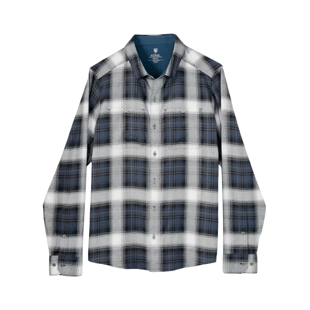 KUHL MEN'S LAW FLANNEL LONG SLEEVE - STELLAR BLUE