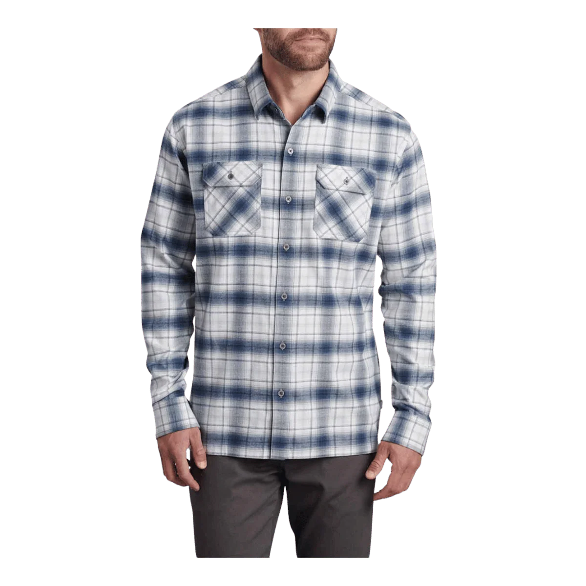KUHL MEN'S DILLINGR FLANNEL LONGSLEEVE - OVERCAST