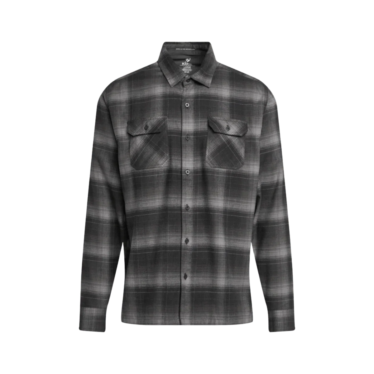 KUHL MEN'S DILLINGR FLANNEL LONGSLEEVE - BRUSHED NICKEL