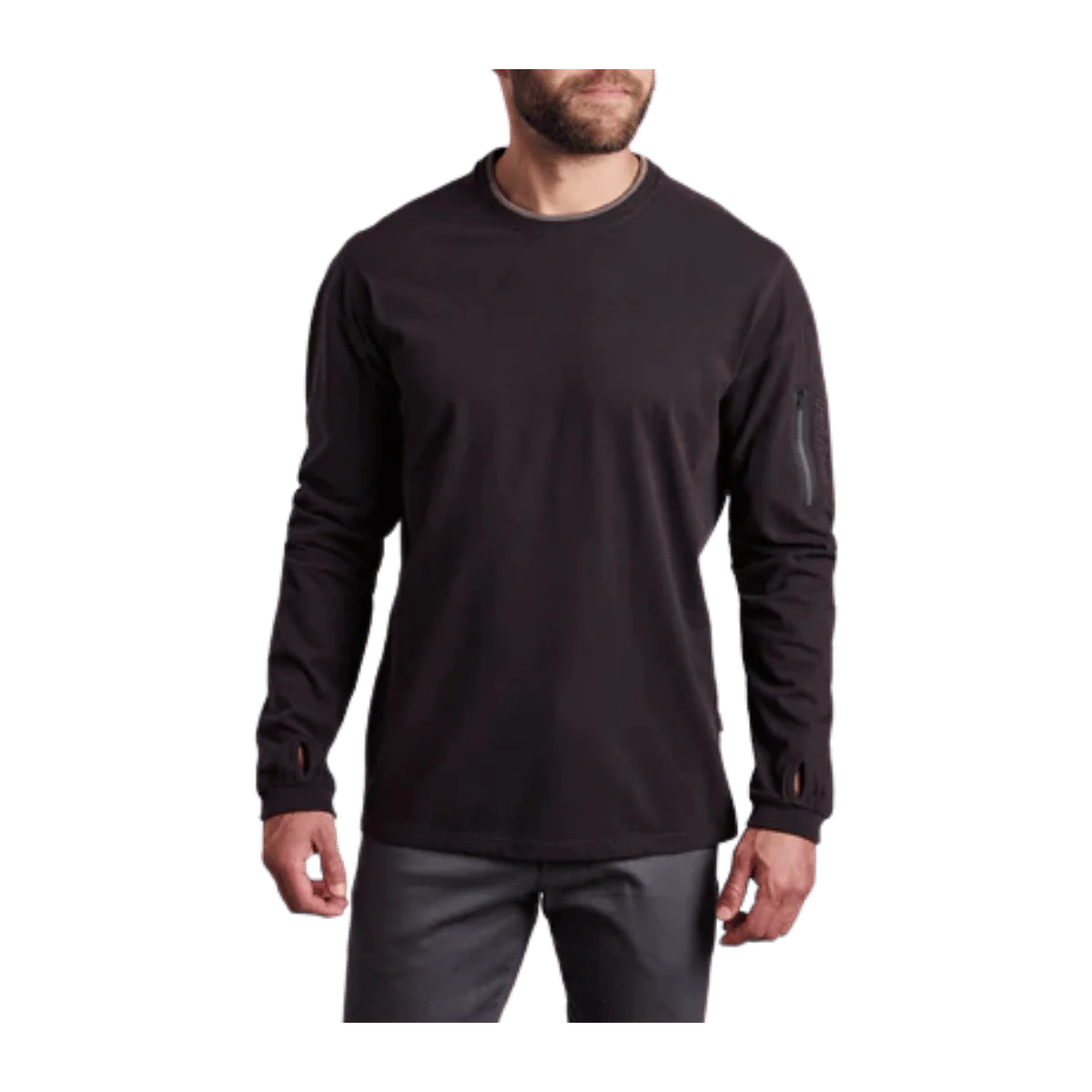 KUHL MEN'S KOMMANDO CREW - BLACK CAFFEE