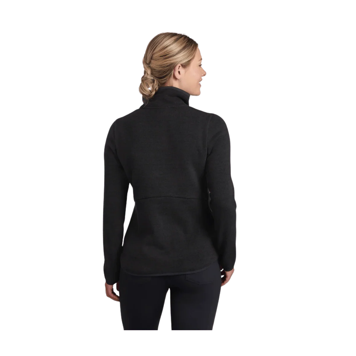 KUHL WOMEN'S ASCENDYR 1/4 ZIP - BLACK - Image 2