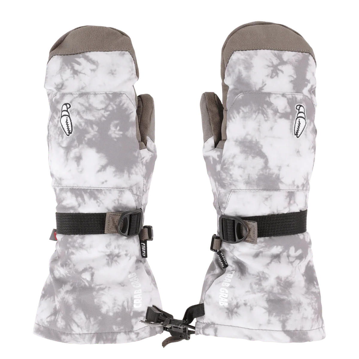 CRAB GRAB WOMEN'S CINCH MITTENS - GREY TIE DYE