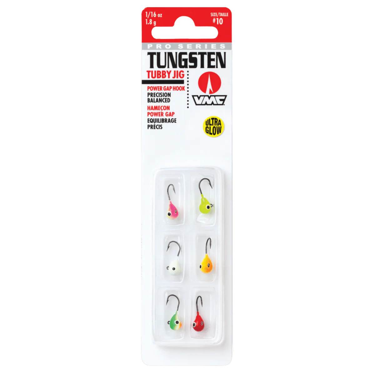 VMC TUNGSTEN TUBBY JIG KIT2 - 1/32 OZ - GLOW