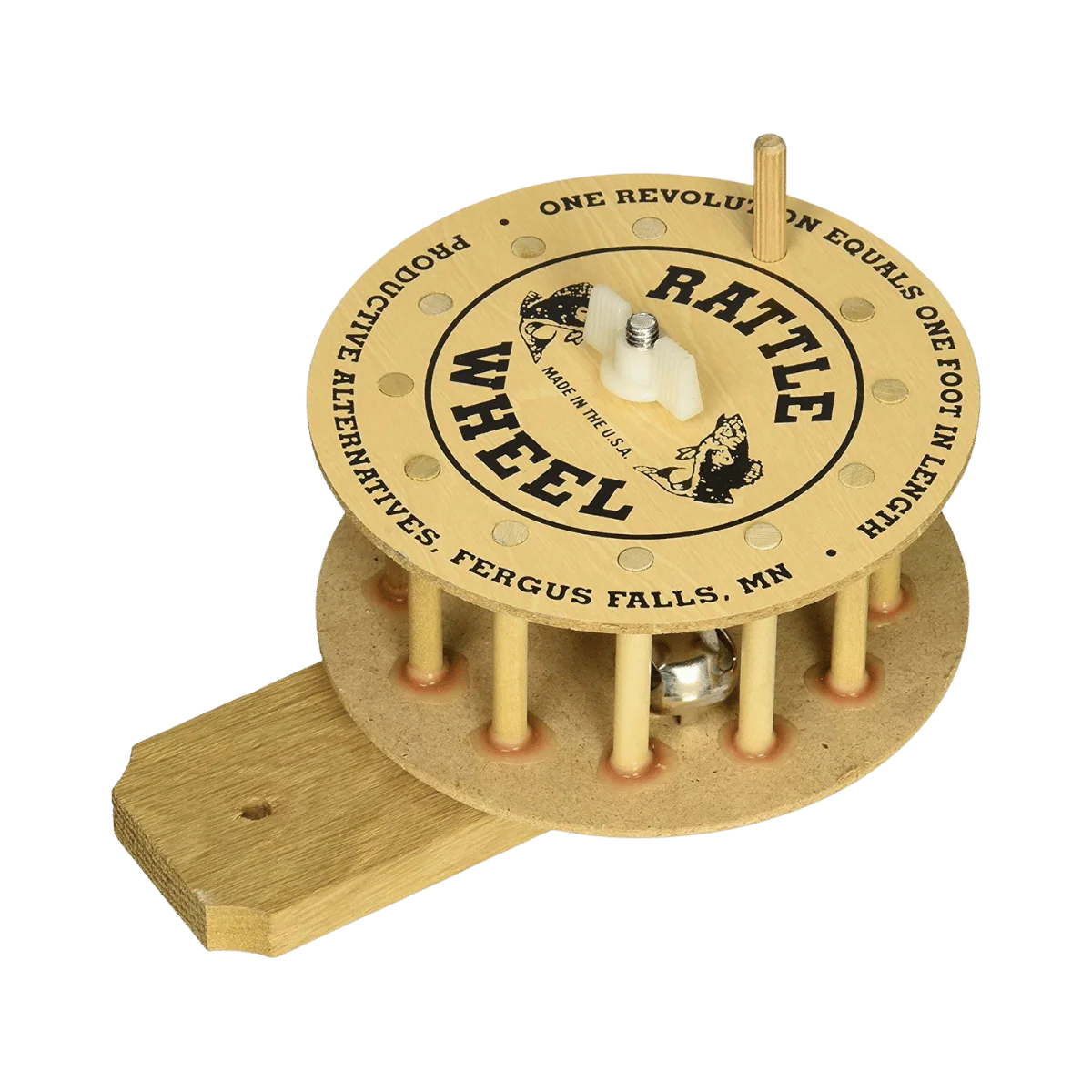 PRODUCTIVE RATTLE WHEEL WALL MOUNT