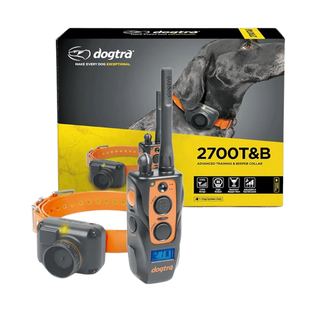 DOGTRA DOG TRAINING + BEEPING COLLAR - 1 MILE