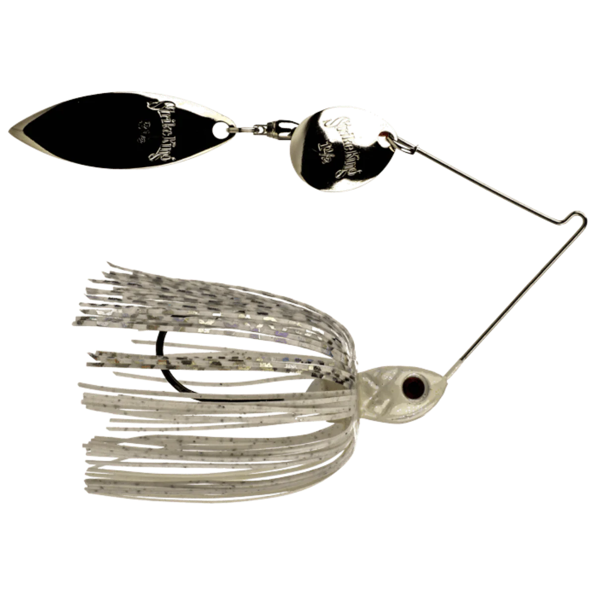 STRIKE KING PREMIER PRO MODEL SPINNERBAIT 3/16 OZ COLORADO WILLOW WHITE SHINER