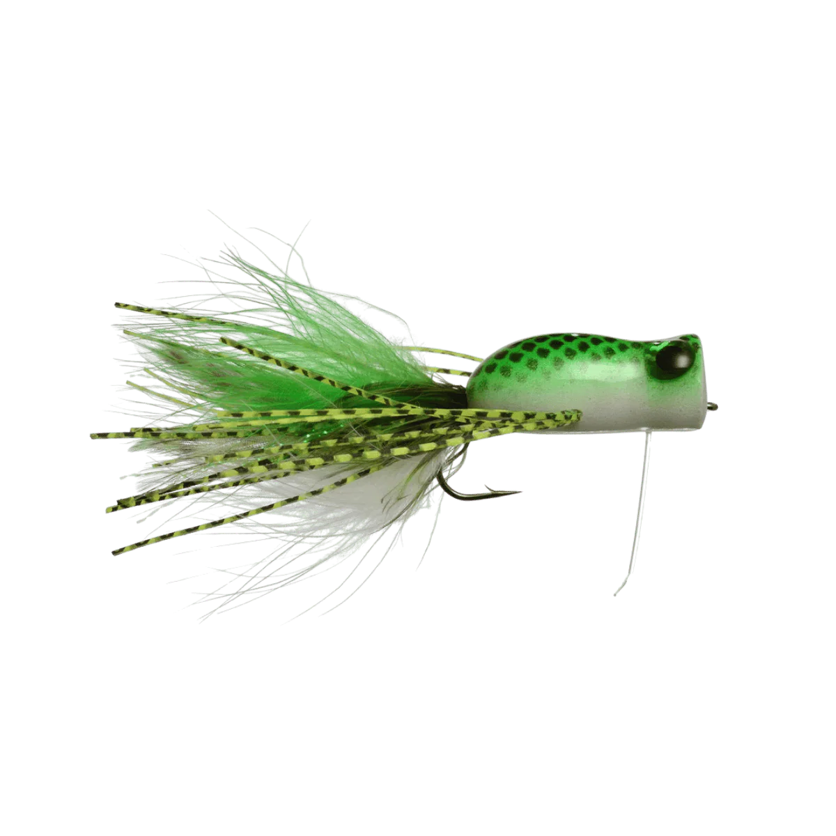 RAINY'S RATTLIN' FROG POPPER - GREEN/WHITE