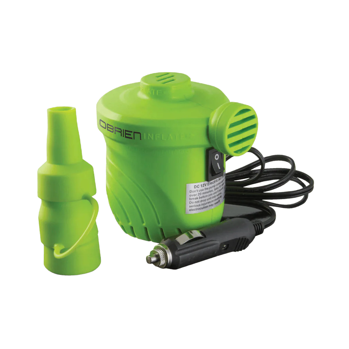 O'BRIEN 12V INFLATOR PSI 1.2 - GREEN