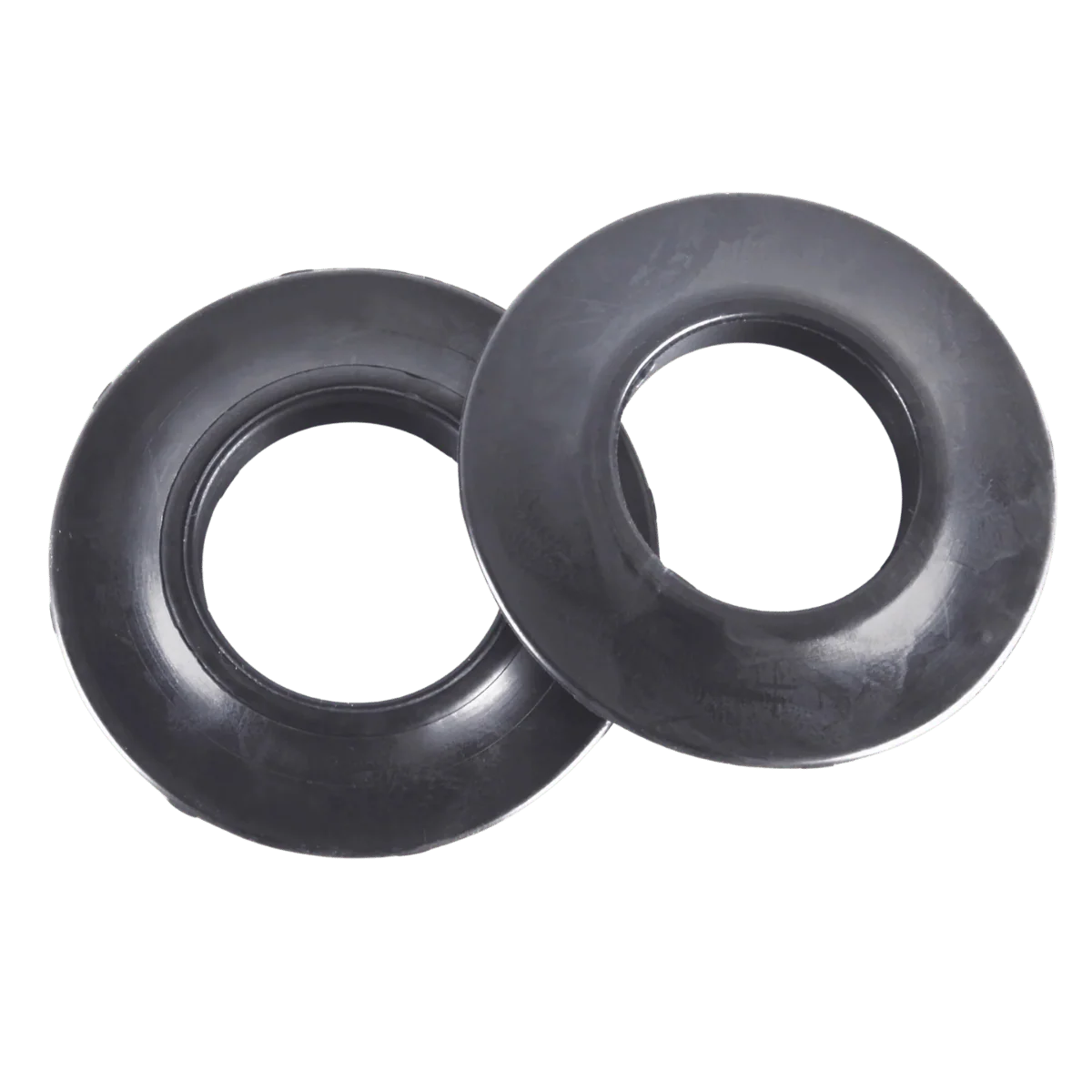 BENDING BRANCHES PAIR DRIP RINGS - BLACK RUBBER