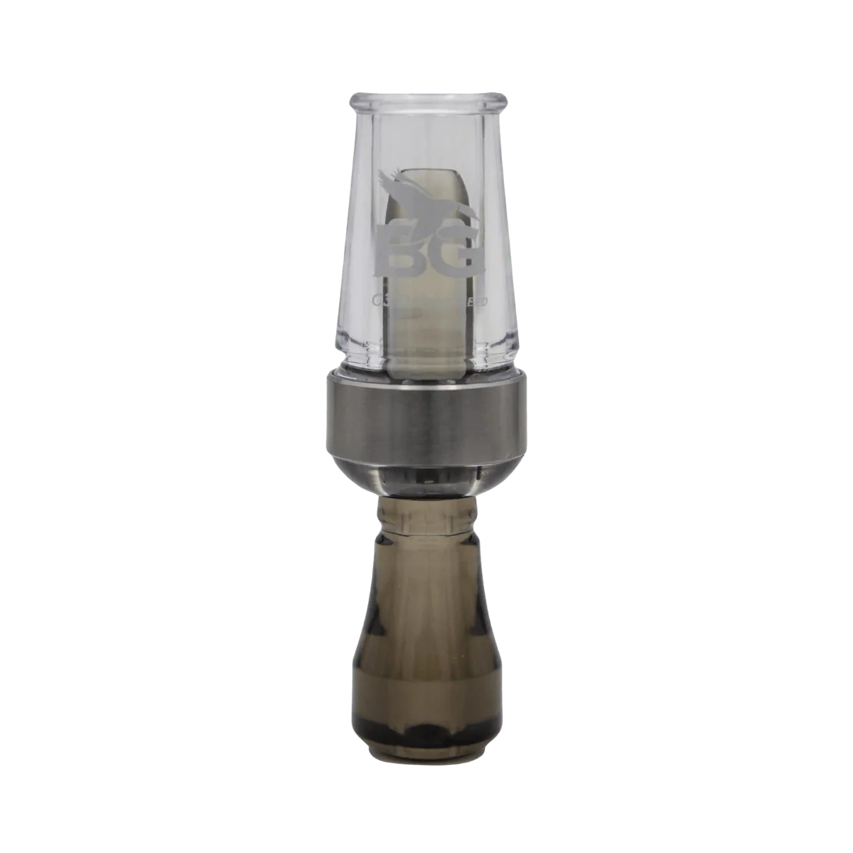 BUCK GARDNER DOUBLE REED DUCK CALL - CLEAR/SMOKE