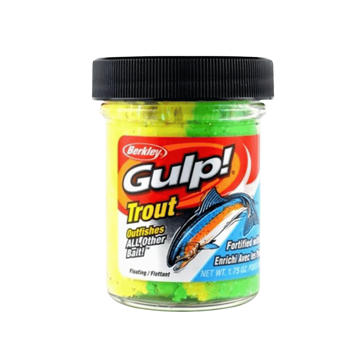 BERKLEY GULP TROUT DOUGH FISHING LURE 1.8OZ RAINBOW CANDY