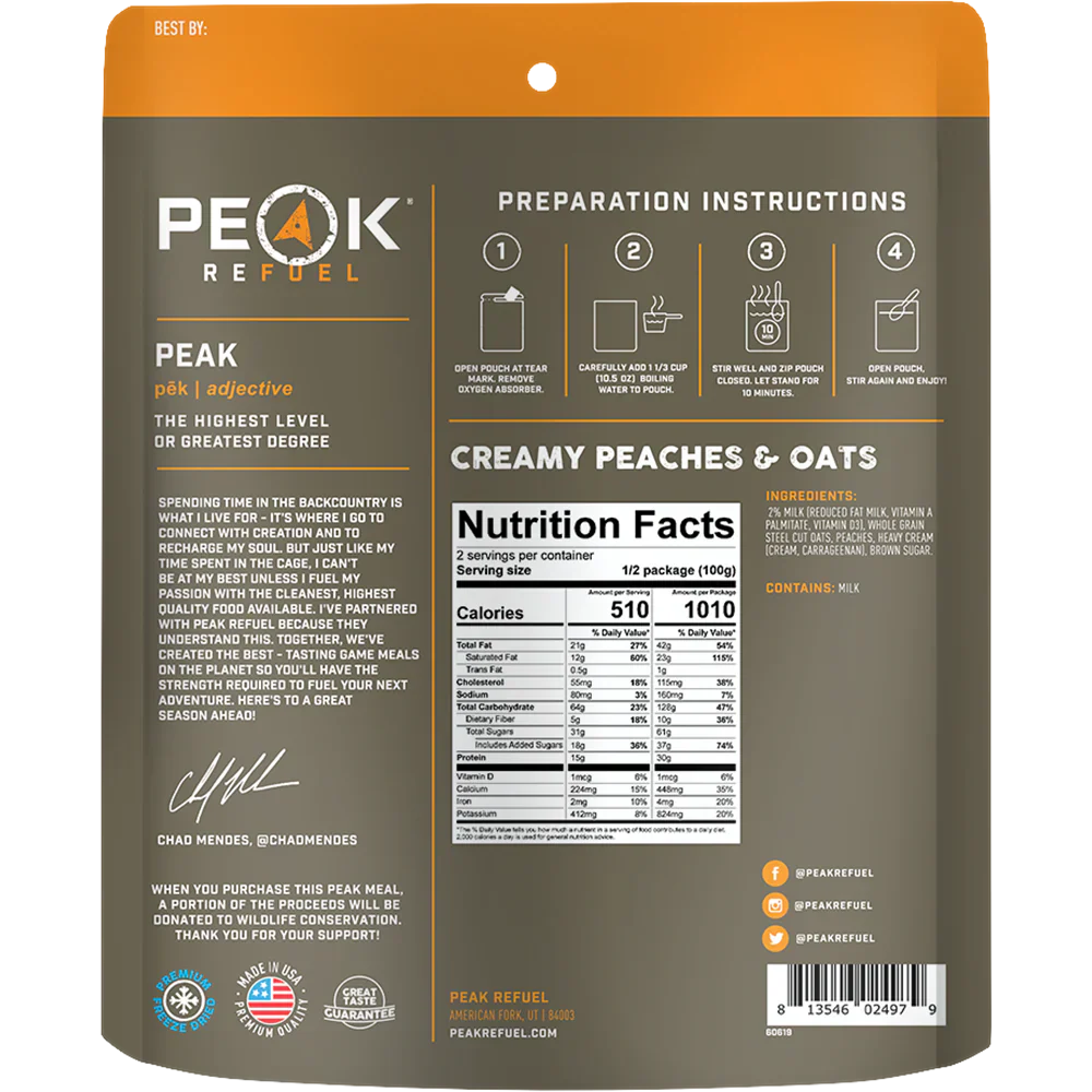 Peaches & Cream Steel Cut Oats - Image 2