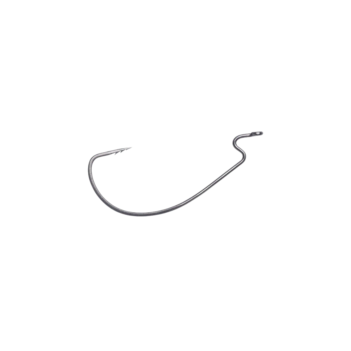 VMC FASTGRIP WIDE WORM HOOK 15PK #1/0 - BLACK NICKEL