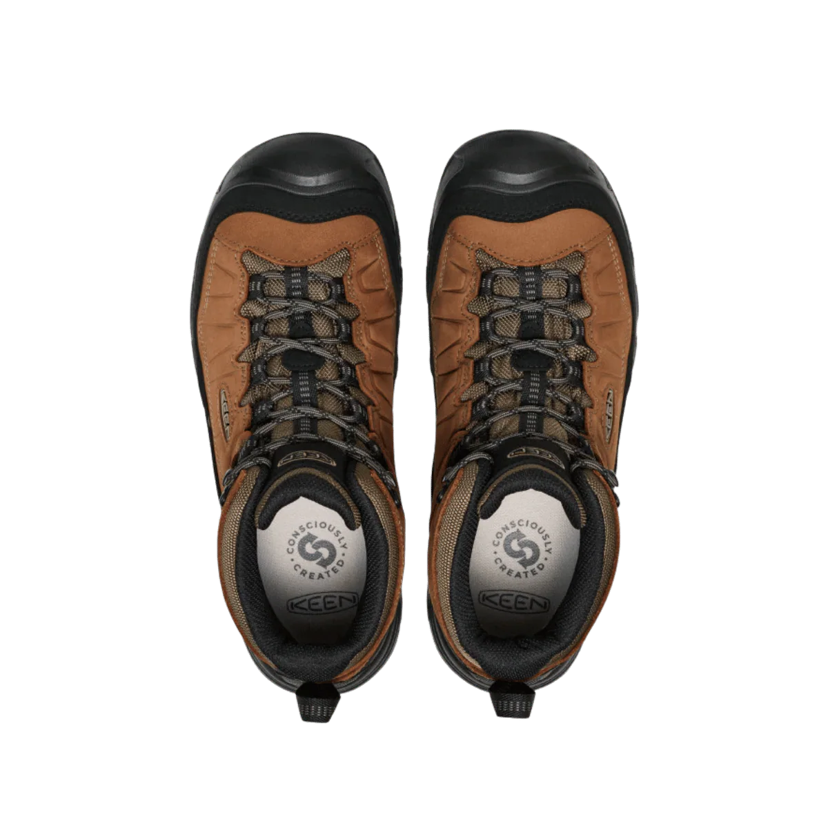 KEEN MEN'S TARGHEE IV MID WATERPROOF - BISON/BLACK - Image 3