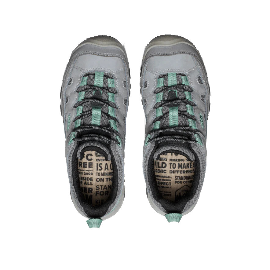 KEEN WOMEN'S TARGHEE IV VENT HIKING SHOE - ALLOY/GRANITE GREEN - Image 3