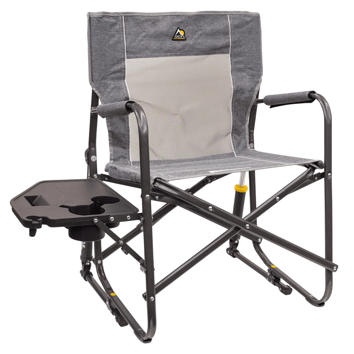 GCI OUTDOOR FREESTYLE ROCKER™ WITH SIDE TABLE - HEATHERED INDIGO/HEATHERED PEWTER - Image 7