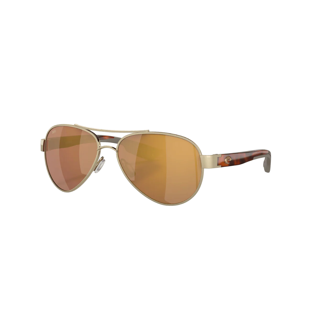 COSTA DEL MAR LORETO SUNGLASSES - BRUSHED GOLD/GOLD MIRROR