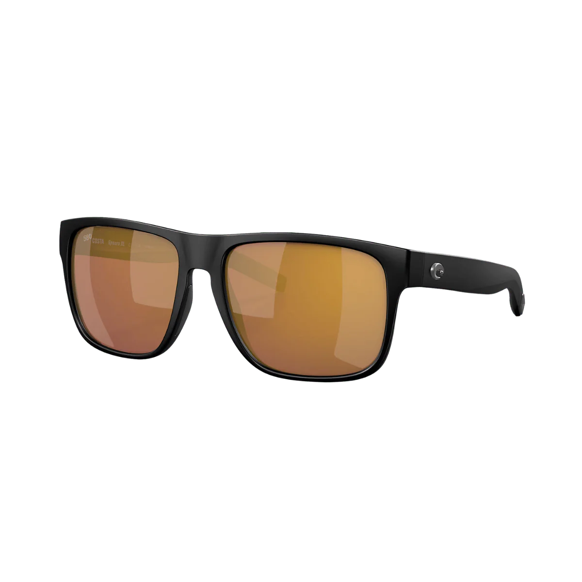 COSTA DEL MAR SPEARO XL SUNGLASSES - MATTE BLACK/GOLD MIRROR