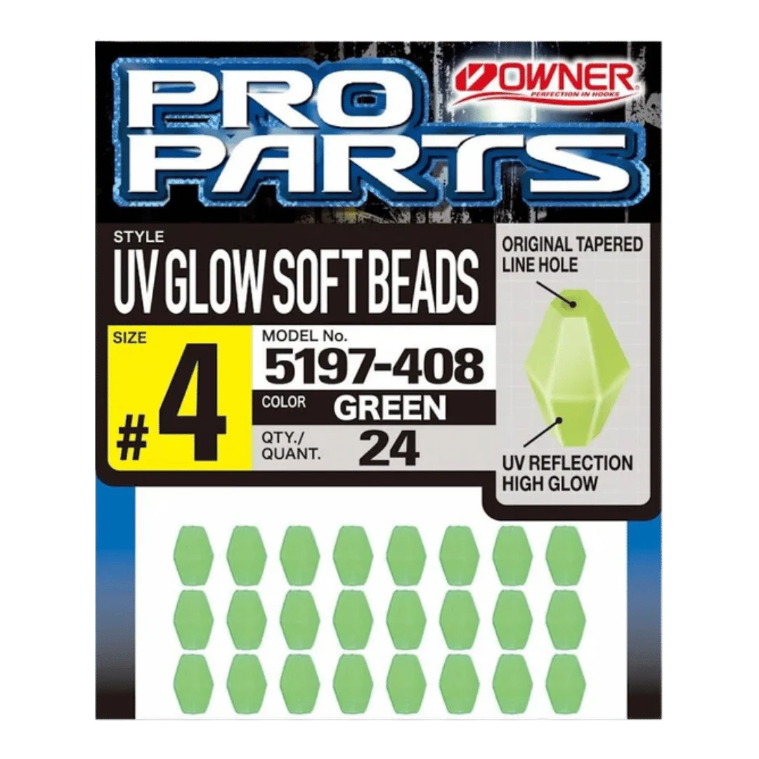 OWNER AMERICAN UV SOFT GLOW BEADS - GREEN