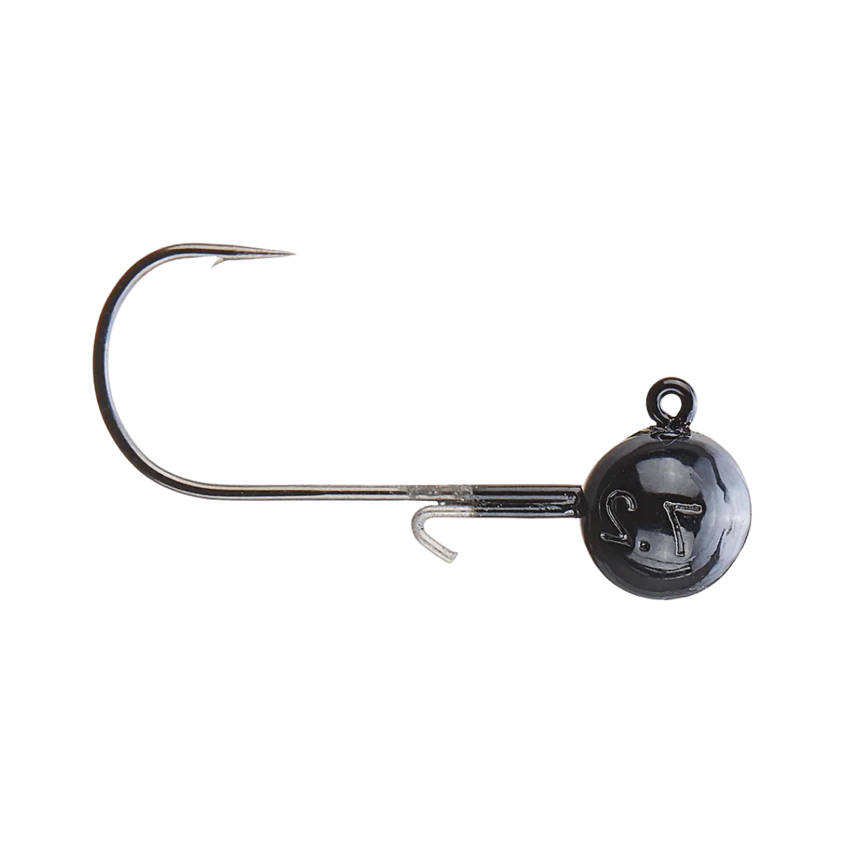 X ZONE LURES TUNGSTEN BALL HEAD JIG BLACK - 3/16OZ 3PK