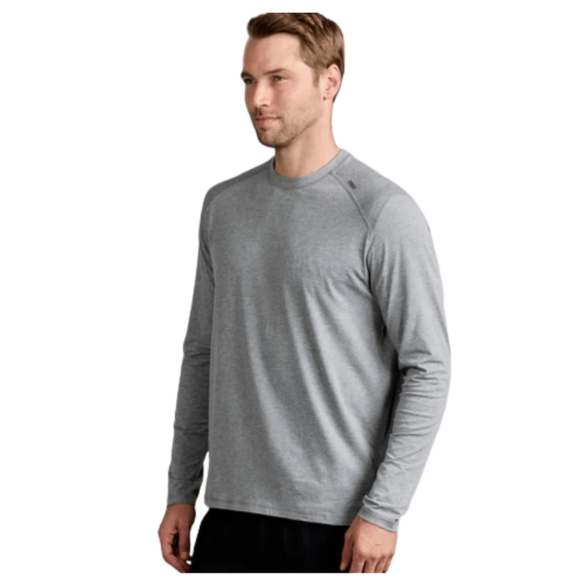 TASC CARROLLTON FITNESS LONG SLEEVE T-SHIRT - HEATHER GREY - Image 3