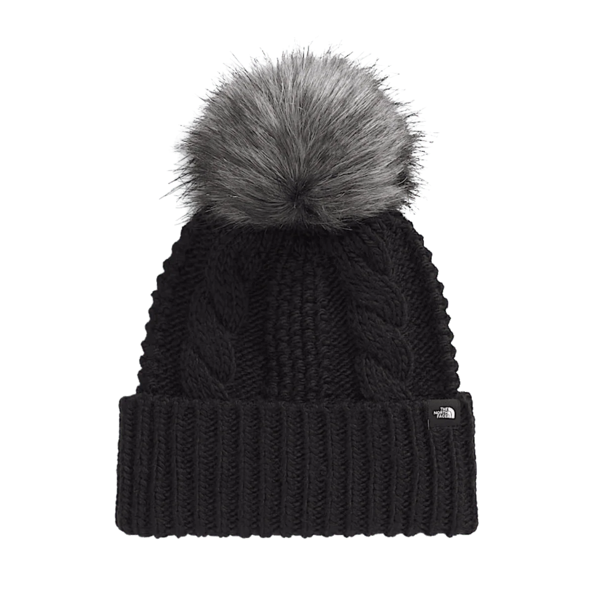 NORTHFACE KIDS OH MEGA FUR POM BEANIE - TNF BLACK