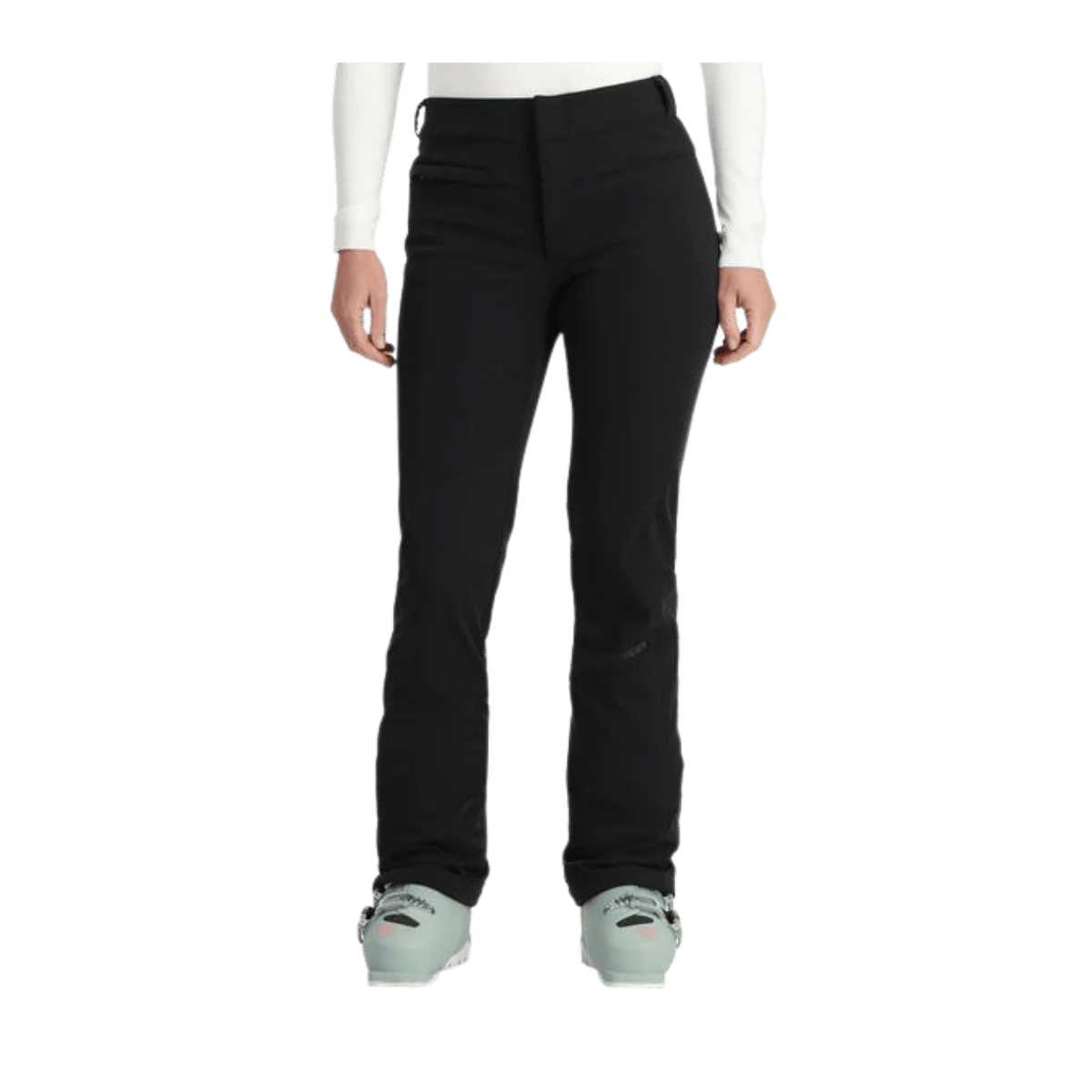 SPYDER WOMEN ORB SOFTSHELL SNOW PANTS - BLACK - Image 2