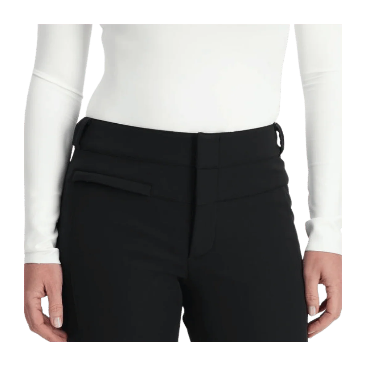 SPYDER WOMEN ORB SOFTSHELL SNOW PANTS - BLACK - Image 4