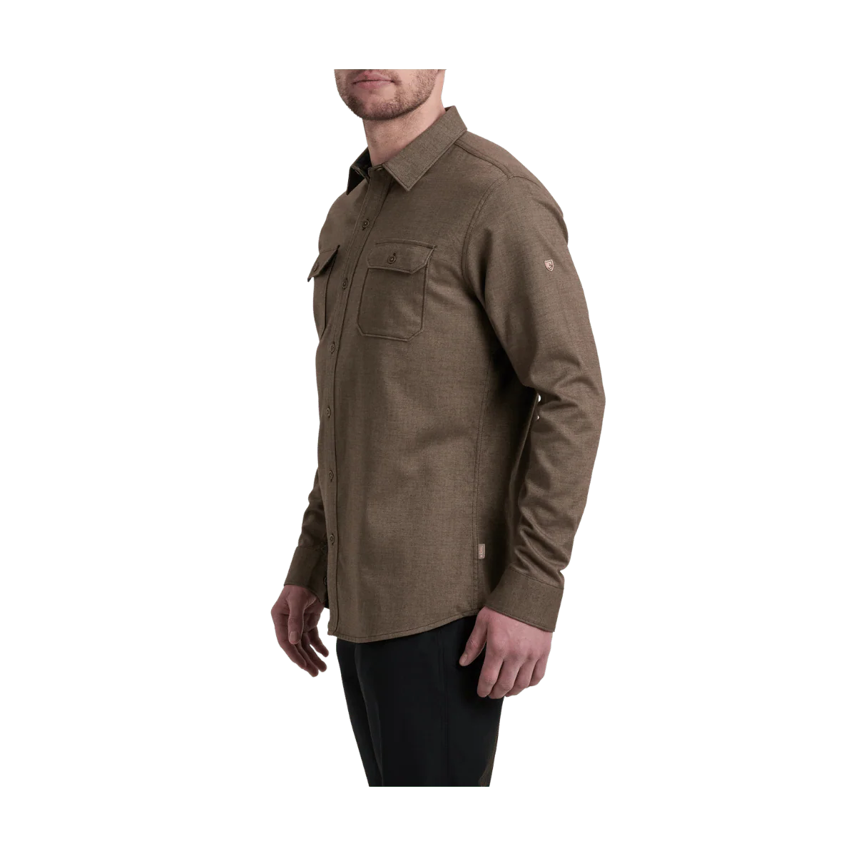KUHL MEN'S DESCENDR FLANNEL LONG SLEEVE - SAND STORM - Image 3