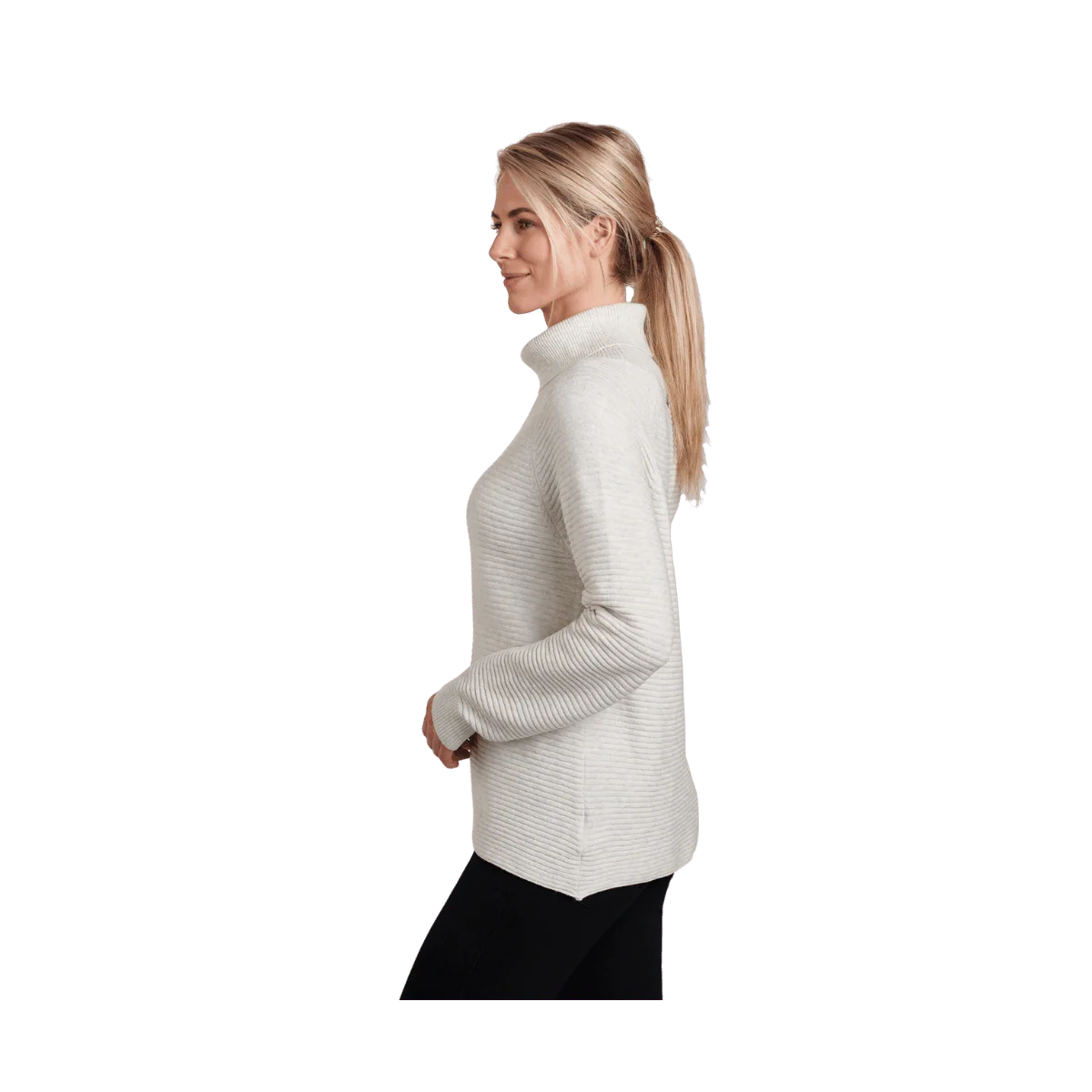 KUHL WOMEN'S SOLACE SWEATER - NATURAL - Image 3