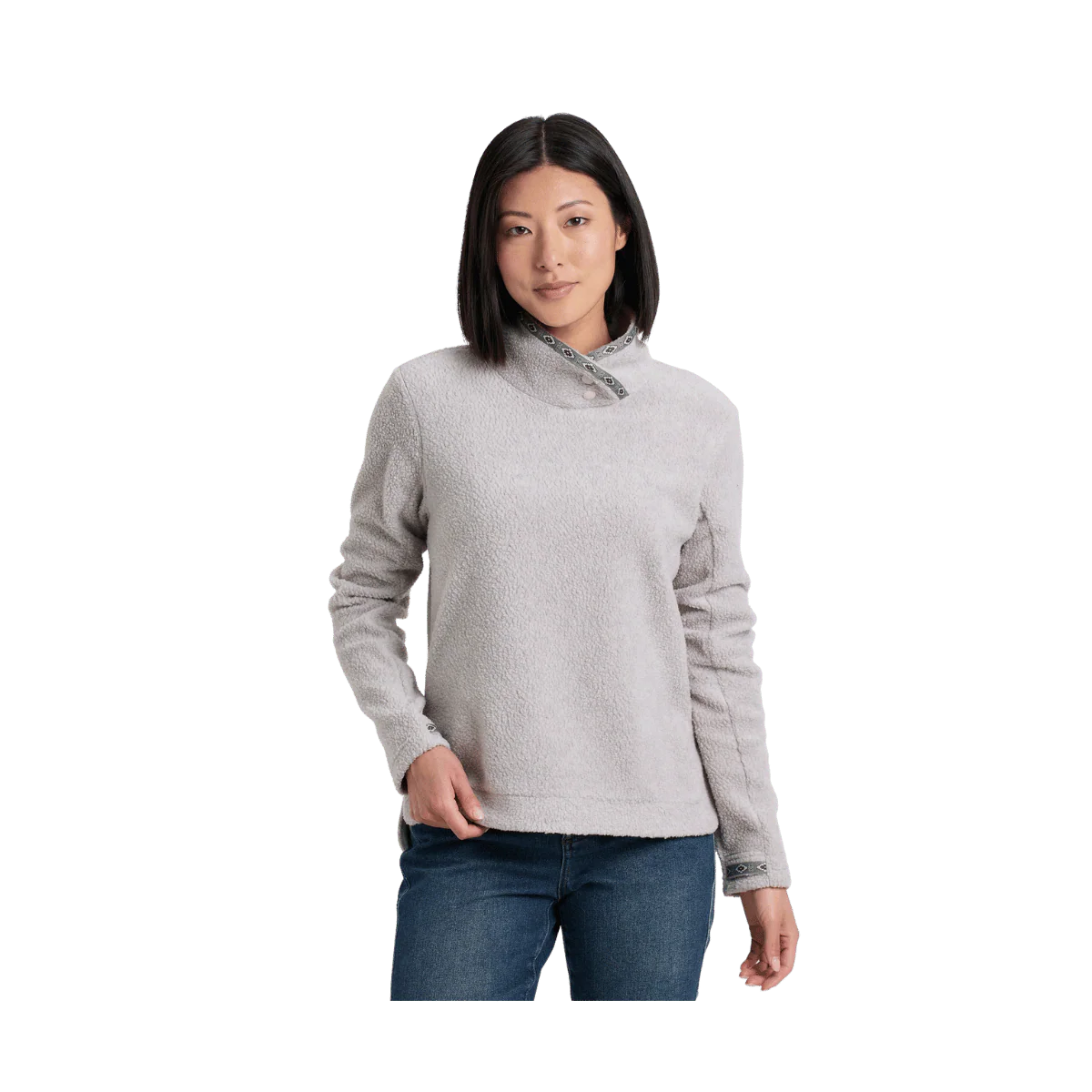 KUHL WOMEN'S HYGGE SNAP PULLOVER - NATURAL